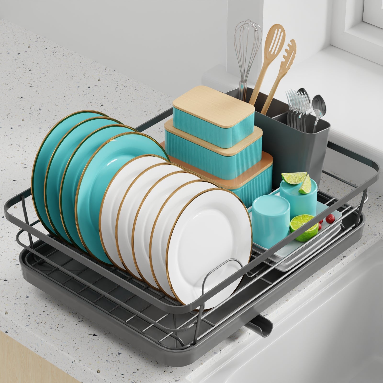  Dish Drying Rack - Small Dish Rack for Kitchen