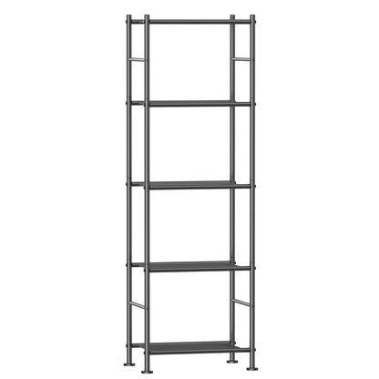 Sakugi Storage Shelves - 3 Tier Shelf Organizer, Sturdy Metal Garage Shelving with Adjustable Leveling Feet, Space-Saving Shelves Organizer for Pantry, Laundry, Kitchen (18" x 12" x 30", Black)